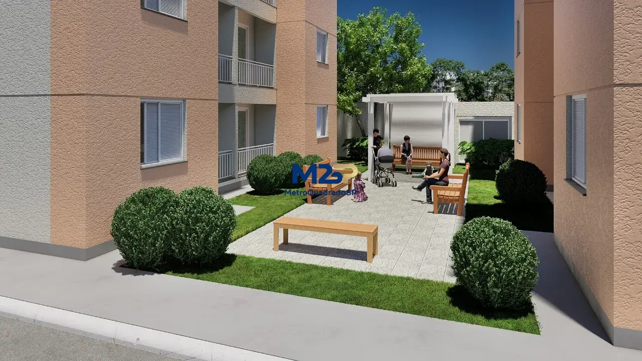 Apartamento Pronto com dois dormitórios e Varanda